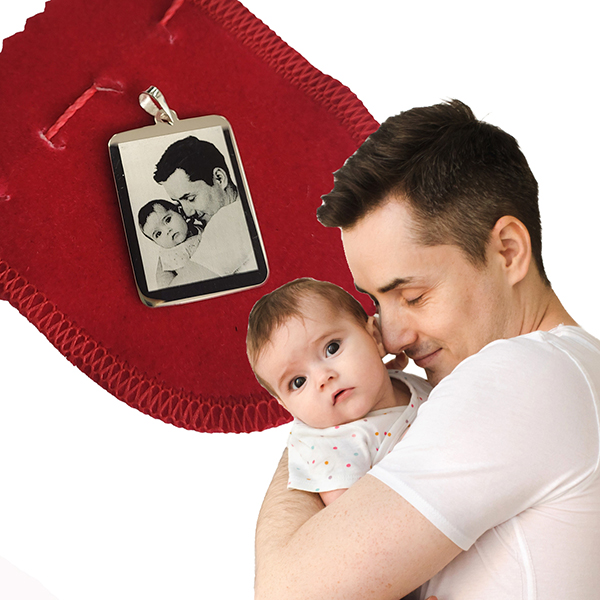 Pingente personalizado com foto prata 925 AG01 Fotograva��o