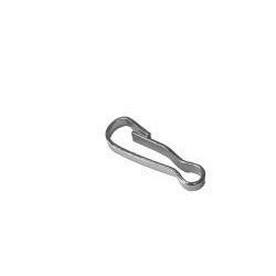 fecho mosquet�o gancho 12mm em ferro niquelado. 1000 pe�as