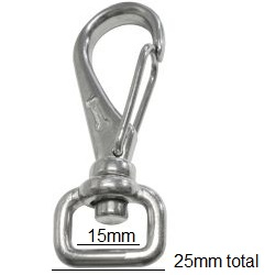 mosquet�o pet guia e peitoral 136 argola quadrada 67x25mm n�quel 25 pe�as