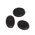 chaton para costura com furos oval 25x18mm fumê transp. face chapada 2 furos 20  peças