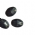 chaton para costura com furos oval 18x13mm fumê cinza leitoso 2 furos 40 peças