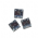 chaton para costura com furos quadrado 10mm cristal 2 furos 45 peças