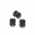 chaton para costura com furos retangular octogonal 10X14mm cristal 2 furos 100 peças