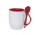 Caneca Com Colher para Sublima��o VERMELHA